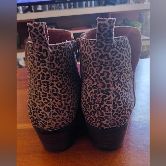 Lucky Brand Leopard Print Fallila Boots Size 9 1/2 Wide - Picture 4 of 5